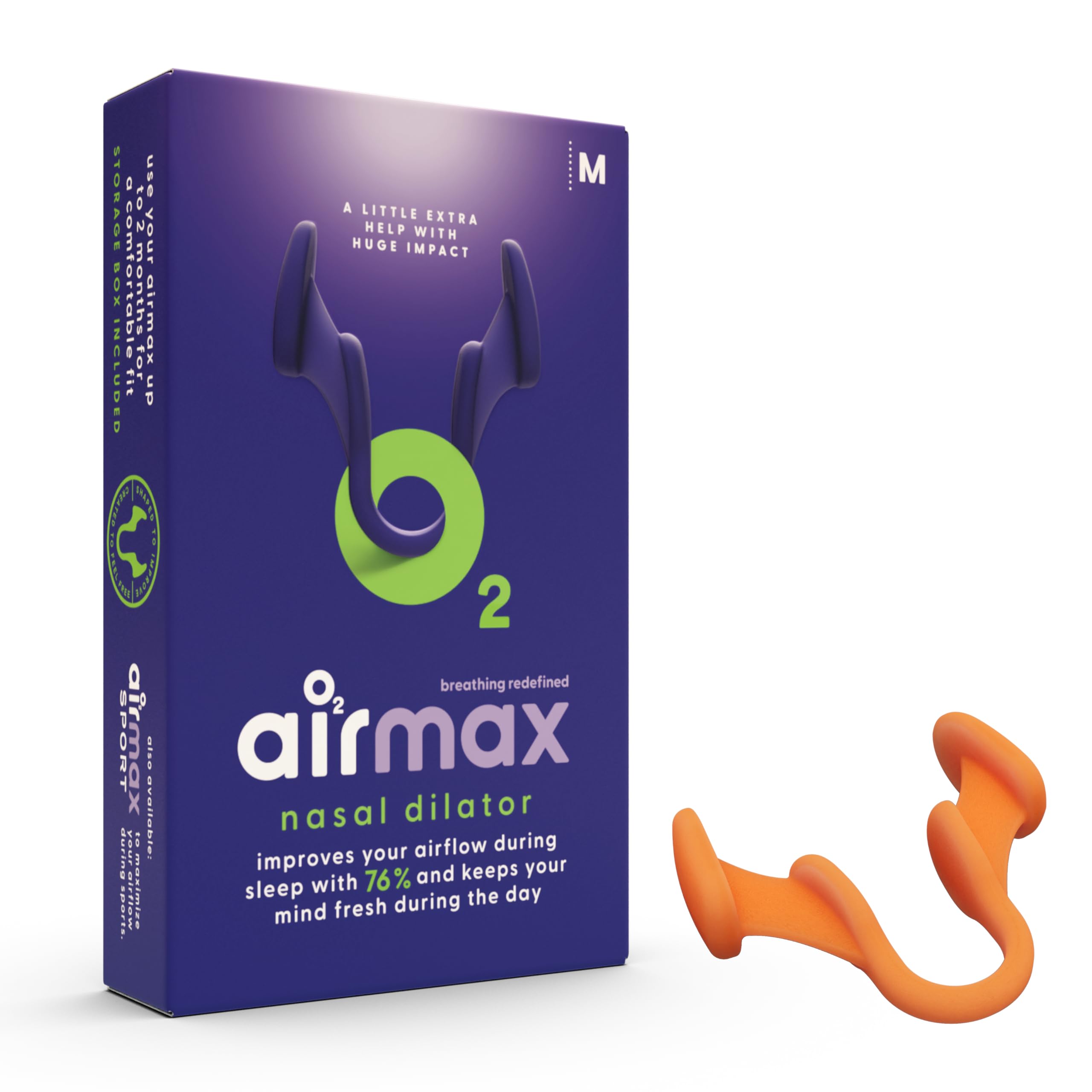 AIRMAX Nasal Dilator for Breathing - 76% More Airflow - Anti snoring Devices - Nostril Opener - Congestion Relief and snoring So