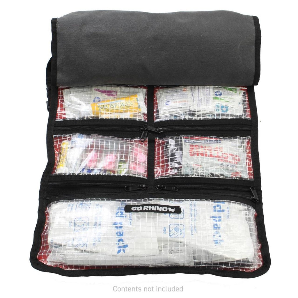 Go Rhino First Aid Roll | Open: 14 3/4 x 34 1/2 & Closed: 6 3/4 x 14 3/4 | XG1060-01