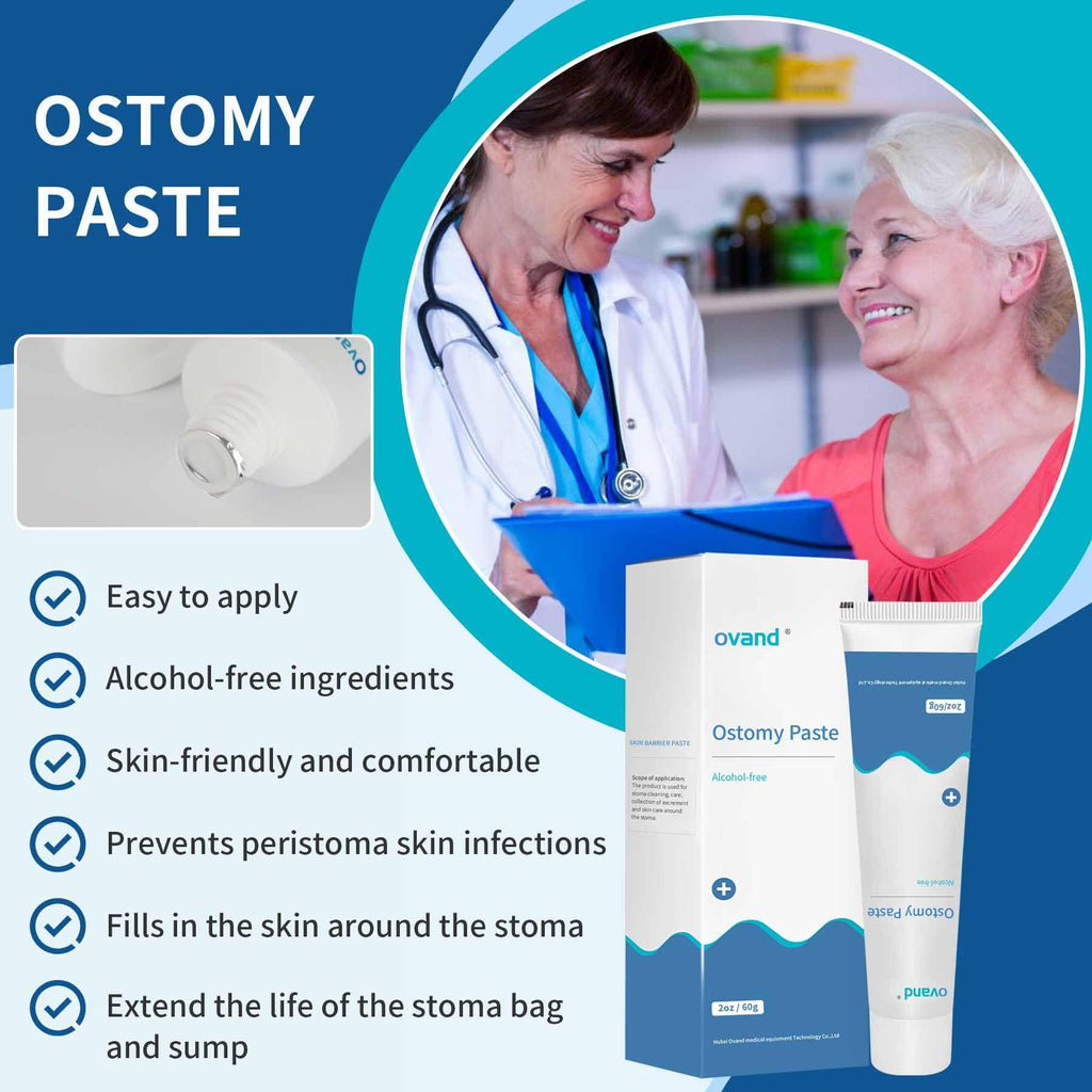 Ostomy Paste - Alcohol-Free Skin Barrier Ostomy Paste,Stoma Care Supplies Osotmy Supplies Accessories,Ostomy Bag Protect Skin Ba