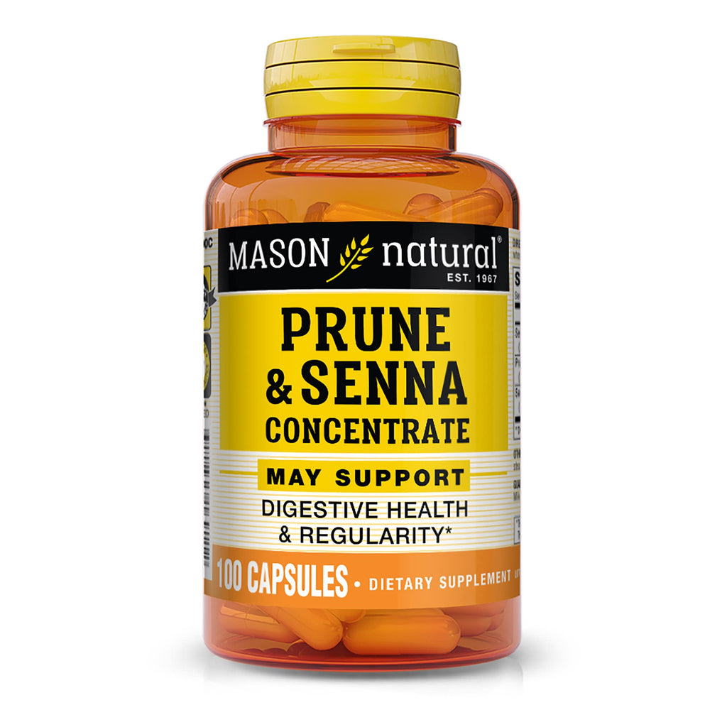 MASON NATURAL Prune Senna Concentrate - Natural Vegetable Laxative, Promotes Regularity and Bowel Function, Improves Digestive H