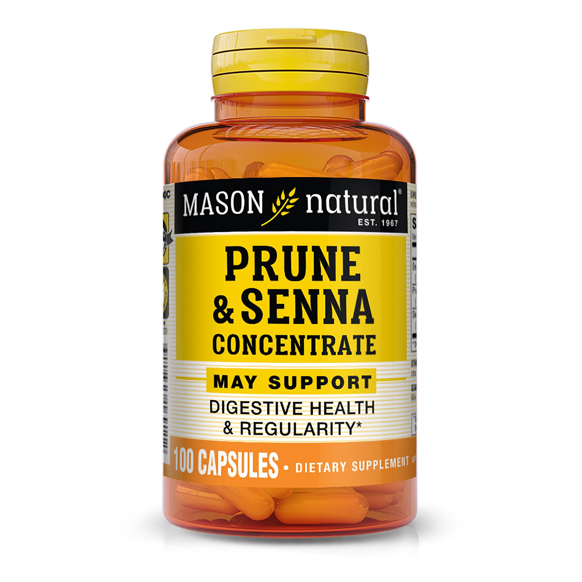 MASON NATURAL Prune Senna Concentrate - Natural Vegetable Laxative, Promotes Regularity and Bowel Function, Improves Digestive H