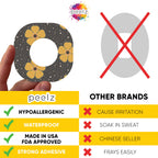 Peelz Dexcom G7 and Stelo Adhesive Patches 15 Pack - US-Made Waterproof CGM Sensor Patches for 15+ Days - Sensitive Skin Diabeti