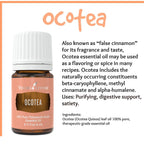 Young Living - Ocotea Essential Oil 5 ml | Used Traditionally in Spiritual Cleansing Rituals | Warm & Spicy Aroma | Cleanses Ski