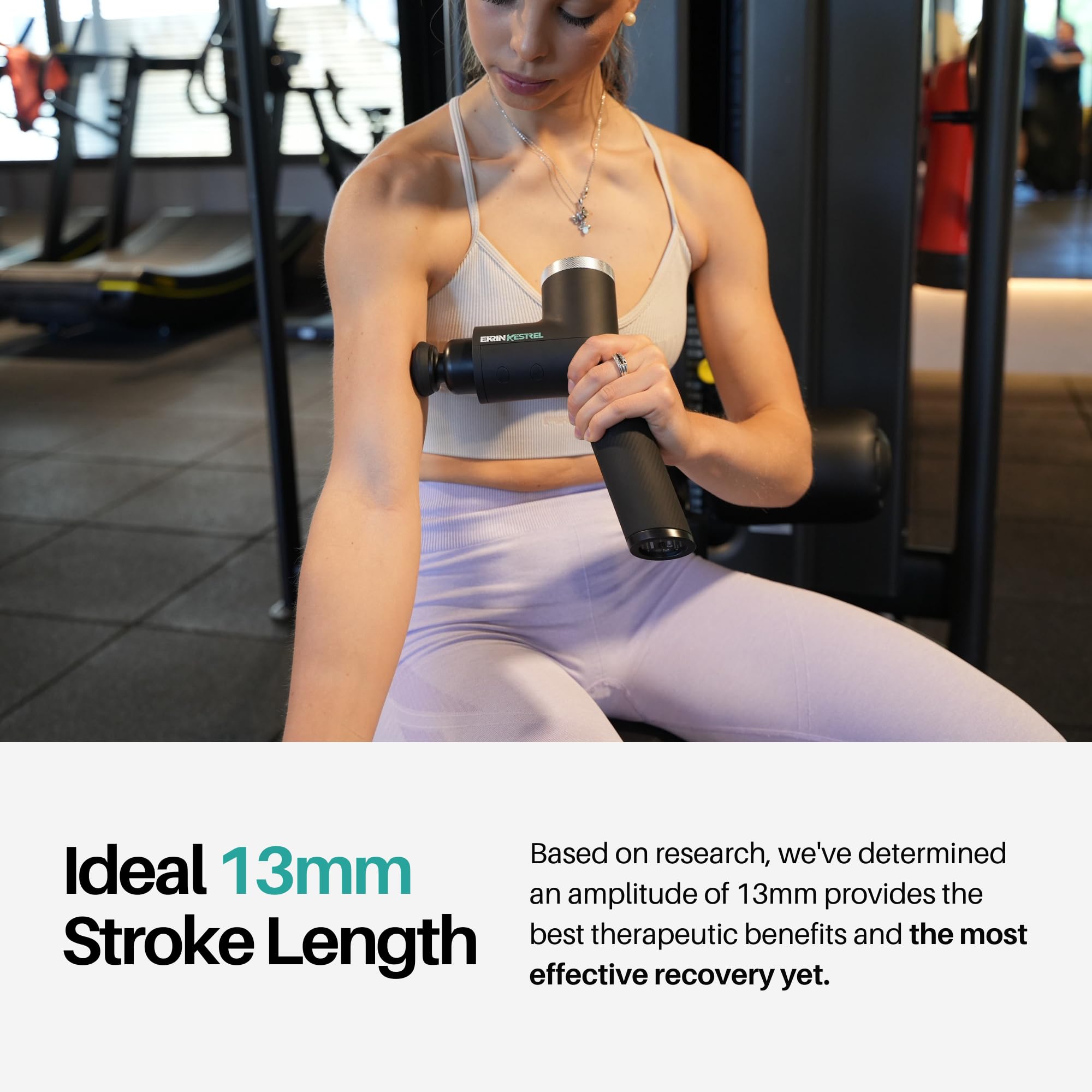 Ekrin Athletics Kestrel Massage Gun: Enhanced Precision & Comfort for Superior Muscle Recovery & Wellness | Relieve Sore Muscles