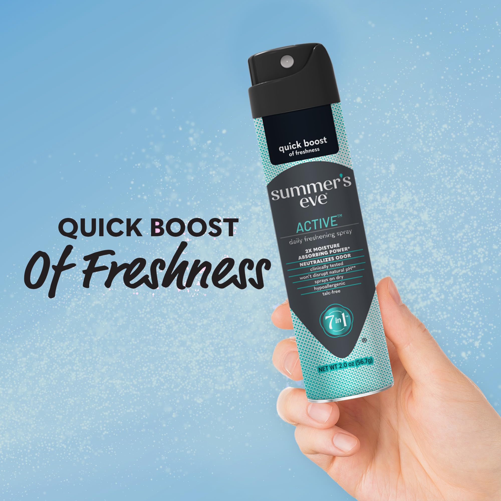 Summer's Eve Active Daily Perfomance Feminine Spray, 2 oz