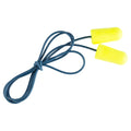 3M Ear Plugs, E-A-Rsoft Yellow Neons 311-4106, Metal Detectable Cord, 200 Pair of Disposable Earplugs, Pairs Wrapped, Regular Si