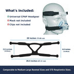Organic Deal Universal CPAP Headgear Strap 2 Pack - Replacement for Philips Respironics Headgear & ResMed CPAP Supplies - CPAP M