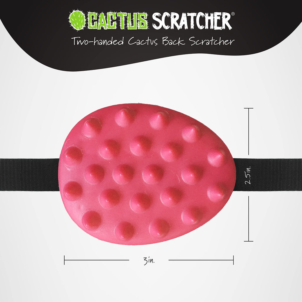 Cactus Scratcher Mini Back Scratcher for Itching Relief, 2-Sides with Aggressive & Soft Spikes, Long Handheld Scratchers for Men