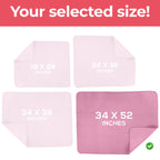 Utopia Bedding Washable Underpads 34 x 52 (Pack of 4), Waterproof Reusable Heavy Absorbency Incontinence Bed Pads for Adults, Ki