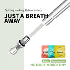 VOLRANDO Breathing Necklace to Quit Smoking Breathe Free Necklace with Filter Contains 3 kinds of Fragrance Breathing Necklaces
