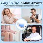 PUPCA Portable Hemorrhoids Treatment Device, Reusable Red Blue Light Therapy for Hemorrhoids, Swelling, Postpartum for Long Sitt
