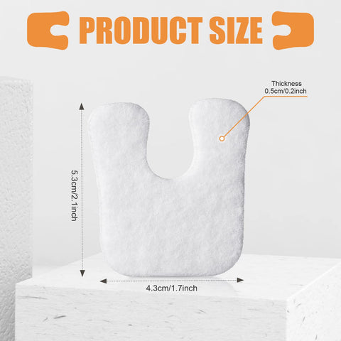 80 Pcs Callus Cushions U Shaped Felt Callus Pads Self Adhesive Foot Pads Soft Callous Pads for Foot for Protect Calluses from Ru