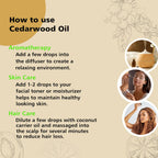 GM Gumili Cedarwood Essential Oil for Diffuser Skin Hair Holiday Home Care