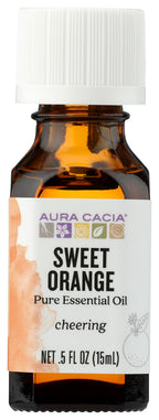 Aura Cacia 100% Pure Essential Oil Brightening Orange Sweet (citrus Sinensis) - 0.5 Oz