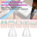 SRUIHAX 1 Pair Vacuum Cups:80,90,120,150,180,210 ML Extra-Large Butt Suction Cup Vacuum Therapy Cupping Machine Accessories for