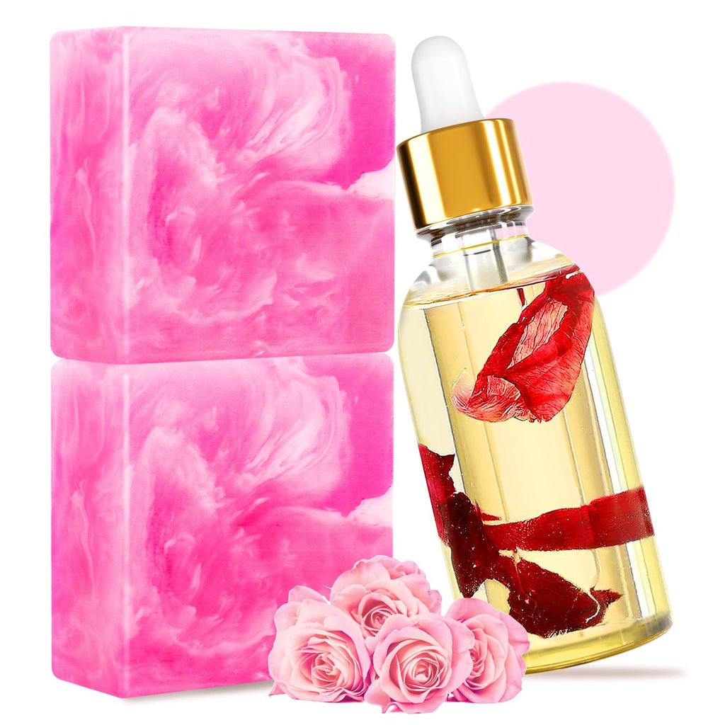 Yoni Soap Bars & Natural Yoni Oil Set, Natural Yoni Oil Vaginal Wash for Women Feminine Wash Vaginial Deodorants pH Balance, Eli