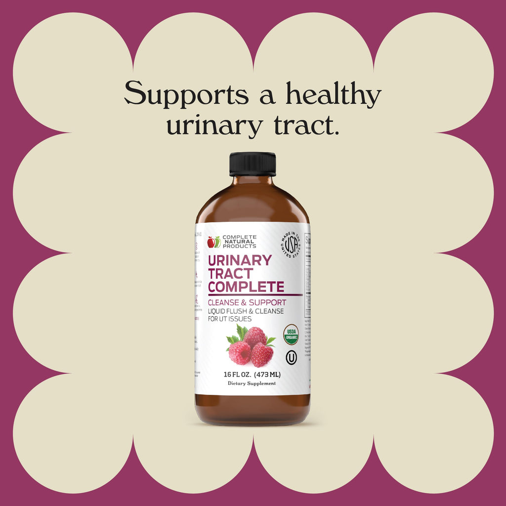 Complete Natural Urinary Tract Complete 8oz - Liquid Supplement for Urinary Tract Health with Organic Cranberry, D-Mannose, Beet