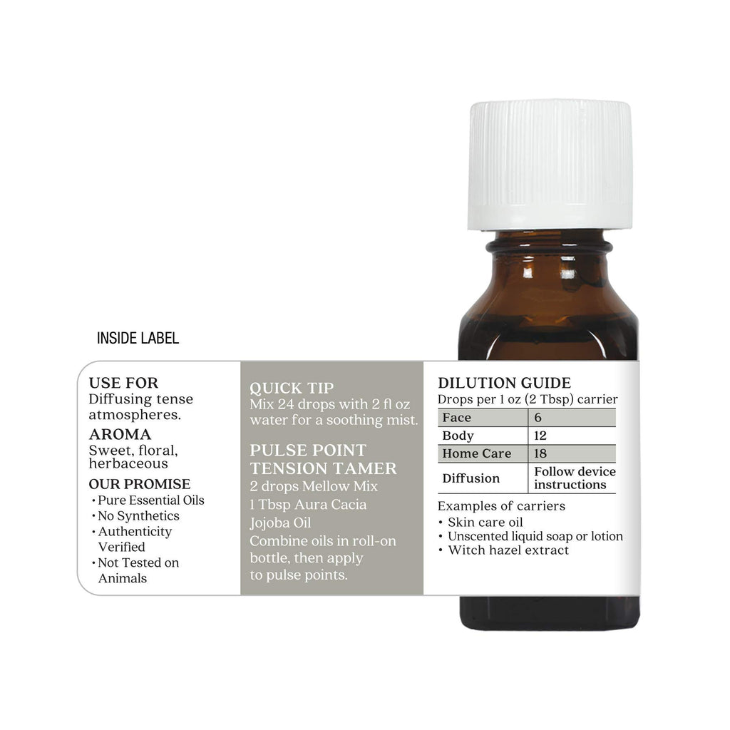 Aura Cacia Mellow Mix Essential Oil Blend | 0.5 fl. oz.