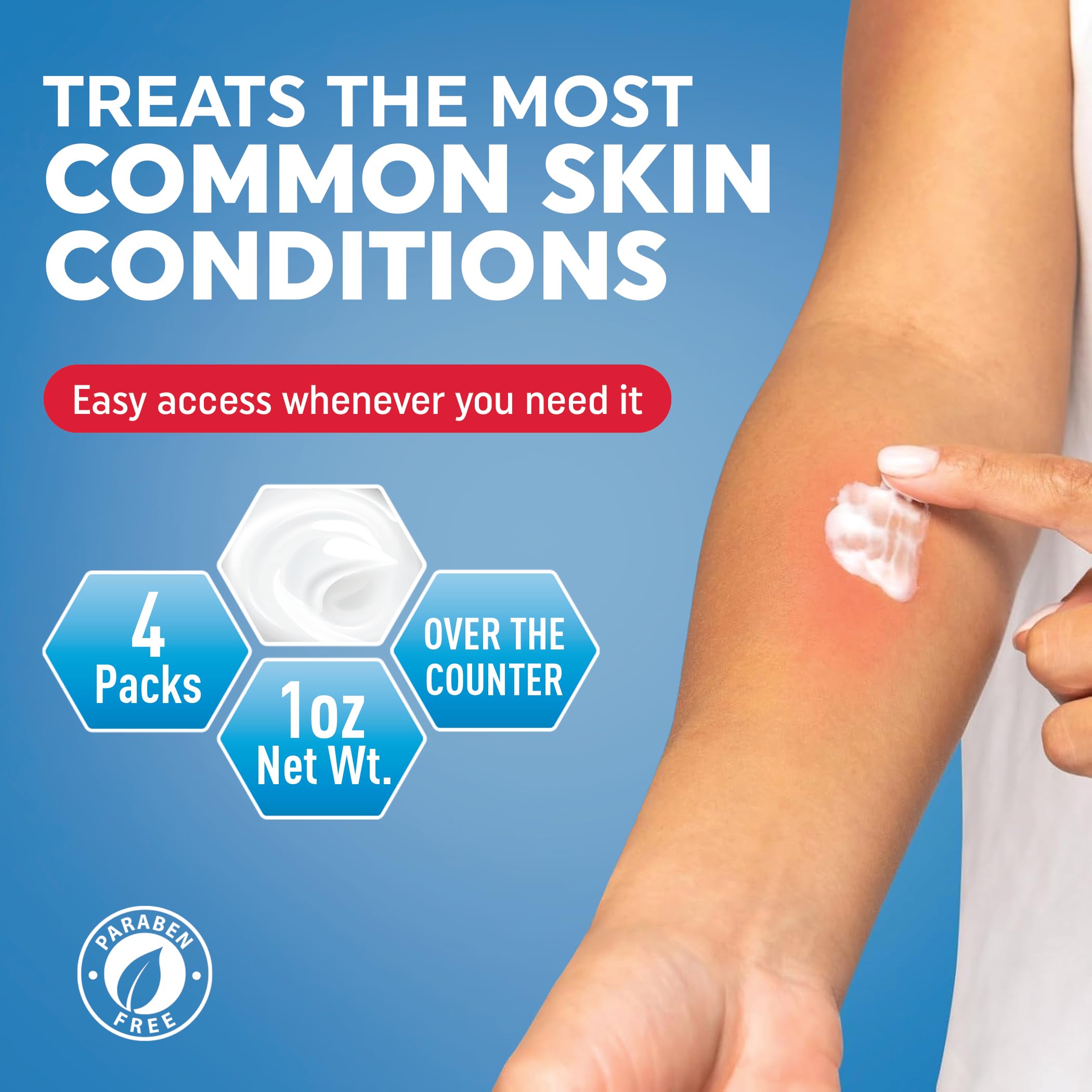 MED Pride Hydrocortisone 1 Percent Cream Anti Itch for Redness, Swelling, Rash, Bug Bites, Eczema Bulk Pack of 4 Travel Size 1 O
