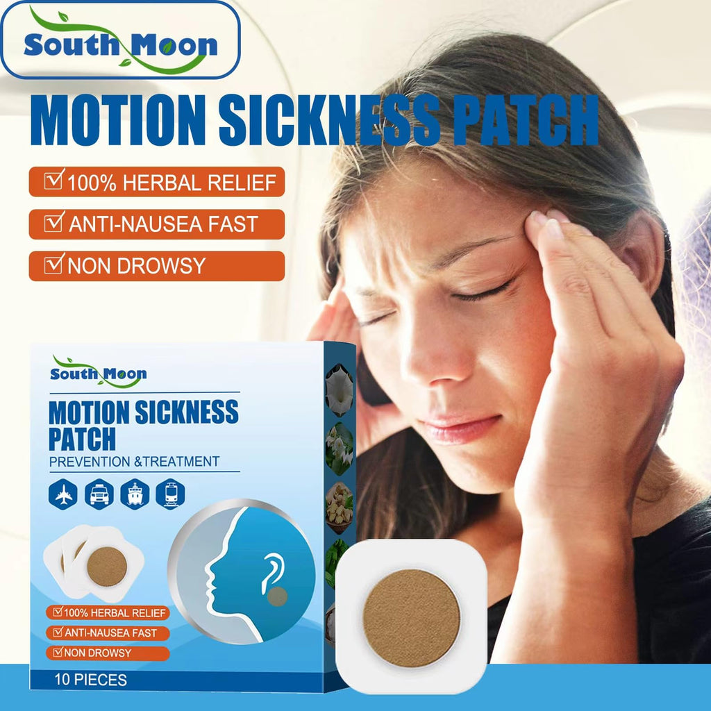 Generic Motion Sickness Patches, 10 Count Sea Sickness Patches Non Drowsy, Motion Sickness Patches for Cruise Airplanes Cars Bus