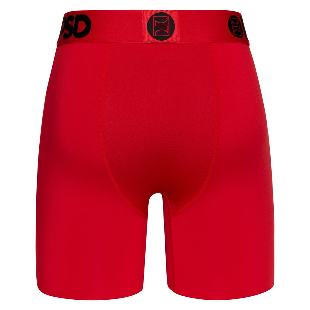 PSD Mens Boxer Briefs - Infrared Solid, 7 Inch Inseam, Moisture-Wicking, 4-Way Stretch, Boxer Briefs for Men Pack
