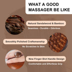 Olaemuo Wooden Scalp Massager for Hair Growth|Full Body Massage Tool|Scalp Brush|Gua Sha|Portable Massage Tool