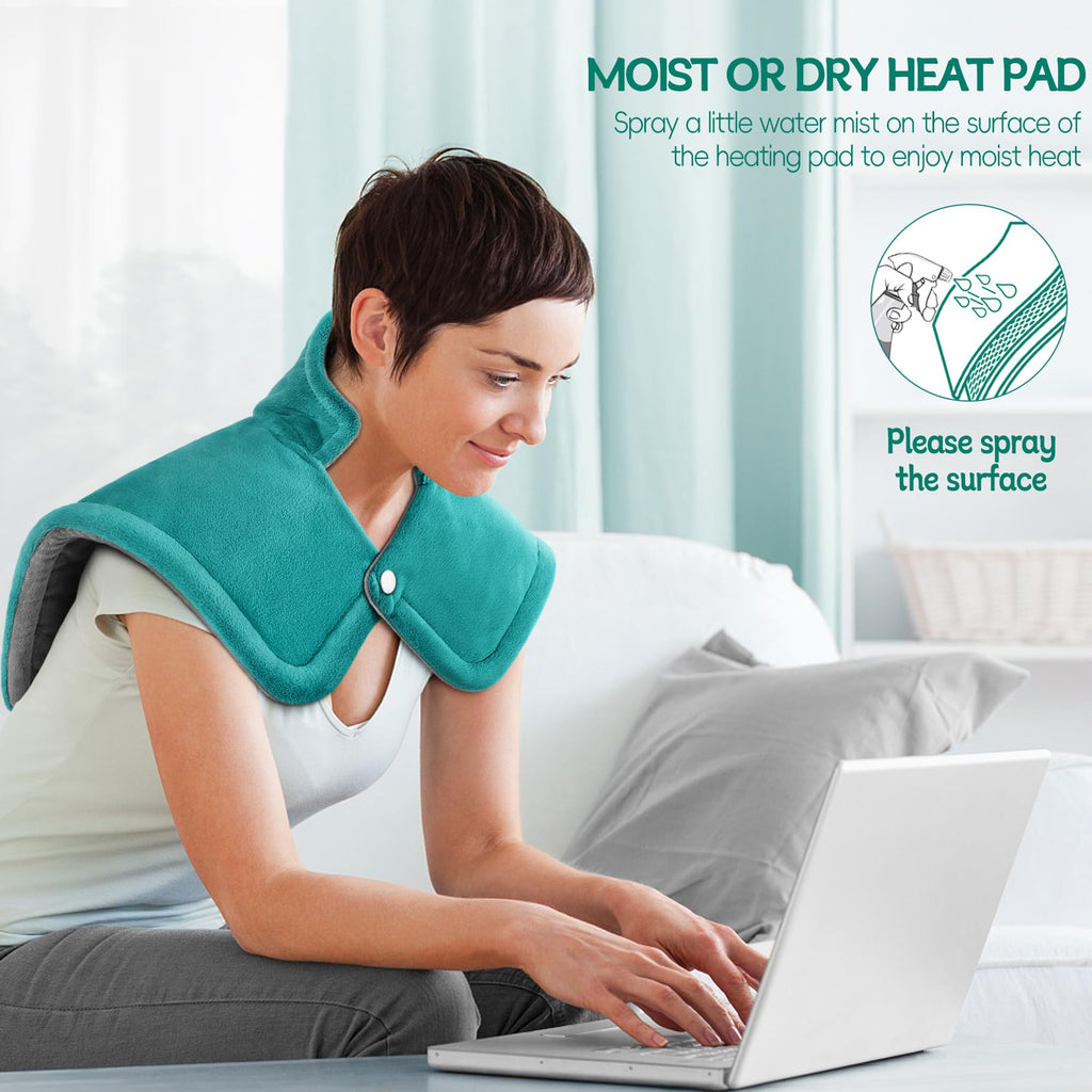Mothers Day Gifts for Mom from Daughter or Son, IZZUBIZ Christmas Gifts for Women, Mom, Neck Shoulder Heating Pad Gifts for Men,