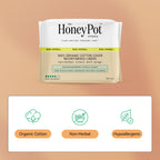 The Honey Pot Company - Incontinence Pads for Women - 80ct - Non-Herbal Panty Liners - Bladder Leak Control - Organic Cotton Cov