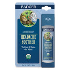 Badger - Headache Soother, Aromatherapy Balm Stick, Certified Organic, Headache Relief Aromatherapy Oil, Peppermint Eucalyptus &