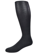 Yomandamor 4 Pairs Mens Over the Calf Compression/Diabetic Dress Socks with Seamless Toe Size 13-15