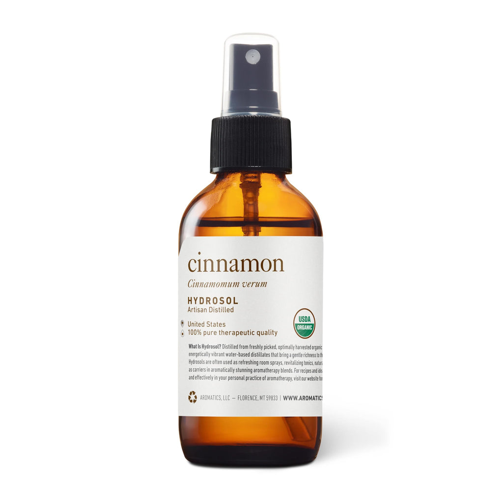 Aromatics International Cinnamon Hydrosol 100ml | Warm Aromatic Mist for Spaces & DIY Blends