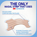 Breathe Right Nasal Strips for Sensitive Skin, Large, Clear, 30 Strips