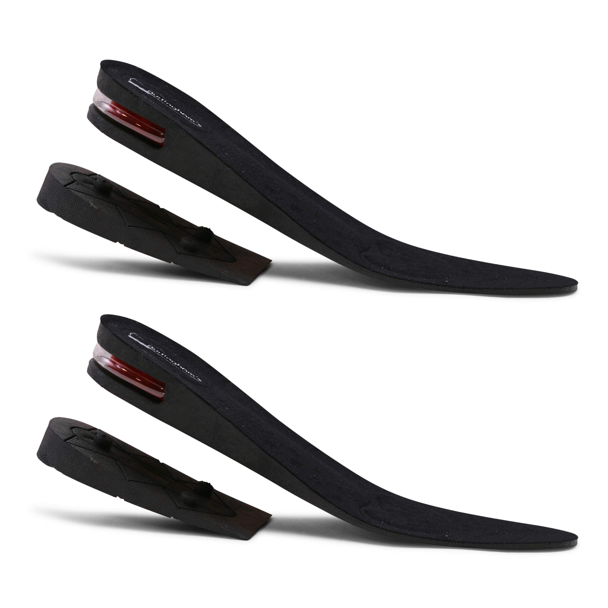Burlinghams Height Increase Insole, Shoe Lifts for Men and Women (2 Inch) Elevated, Cushioned Heel Inserts and Arch Support Ins
