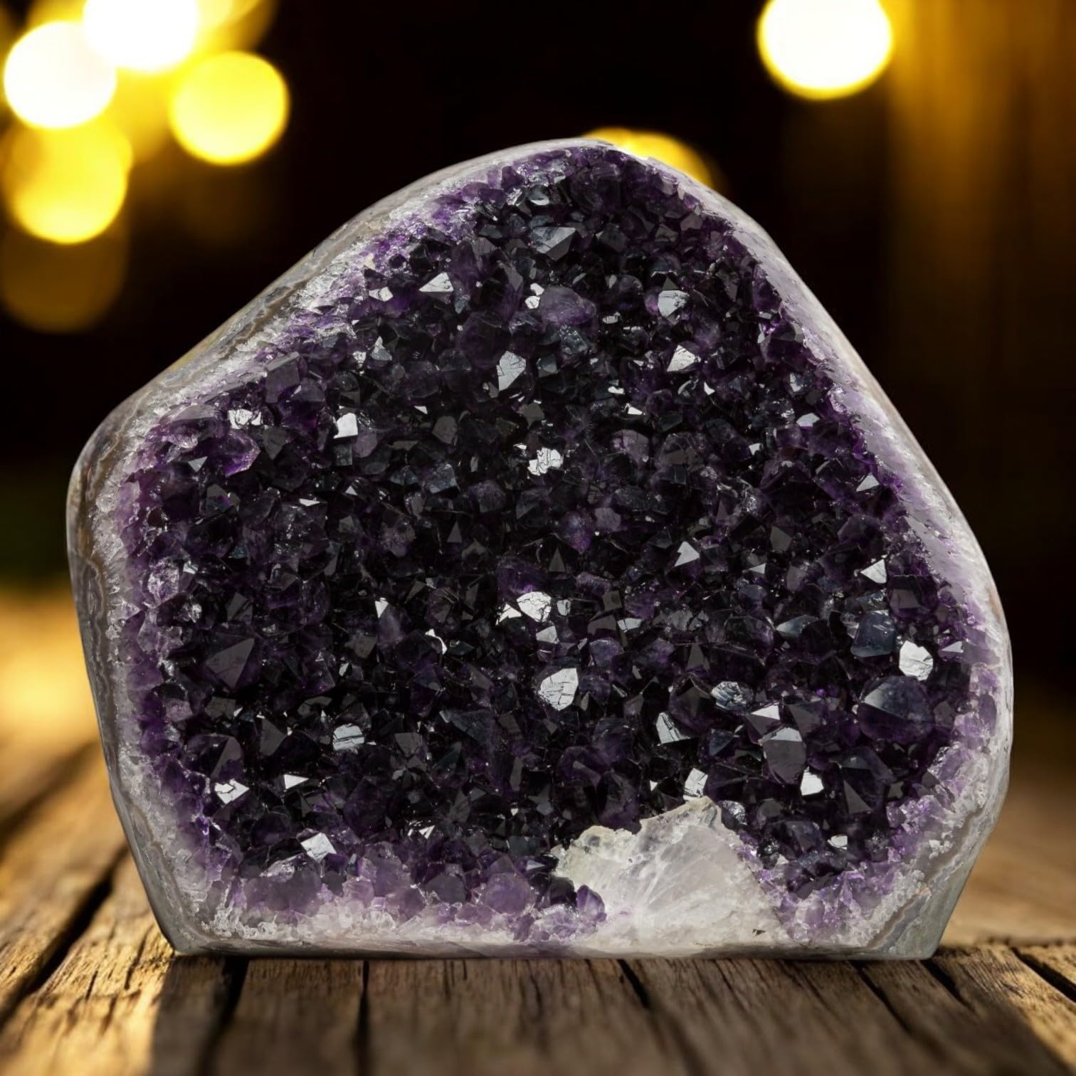 EMPORION GEMS 25.39 lb Extraordinary Natural Amethyst Geode - Unique Collectors Quality - 10 (H) x8 (W) Inches Large Crystal Clu