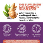Intimate Rose Vitex Chasteberry Supplement for Women, 1000 mg - Chaste Tree Berry for Hormone Balance, Fertility & PMS Support,