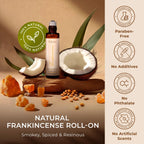 Gya Labs Frankincense Essential Oil Roll on for Face - 100% Pure Natural Frankincense Oil Roller for Skin, Aches Comfort, Soothi