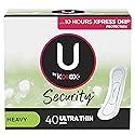 U by Kotex Security Ultra Thin Pads, Long, Unscented, 40 ct (packaging may vary)