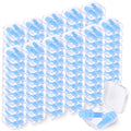 TrelaCo 100 Pairs Ear Plugs Bulk, NRR 29dB Reusable Silicone Ear Plugs with Plastic Cases Soft Foam for Sleeping Noise Cancellin