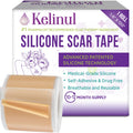 Kelinul Silicone Scar Sheets(1.6 x 120''Roll) Scar Removal Silicone Scar Tape for Softening and Flattening Scars, Acne, C-Sectio
