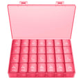 XL Pill Organizer 4 Times a Day, BUG HULL Extra Large Weekly Pill Box Case, 7 Day Vitamin Container Daily Pill Holder for Cod-Li