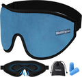 WellSync Sleep Eye Mask for Men Women,Zero Pressure 3D Blackout Eye Mask for Sleeping,Eye Covers with Adjustable Strap,Soft Brea