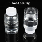 Sibba Clear Pill Bottle 6 Pcs Empty Medicine Organizers 80ML Plastic Dispenser Jar Powder Storage Transparent Reagent Containers