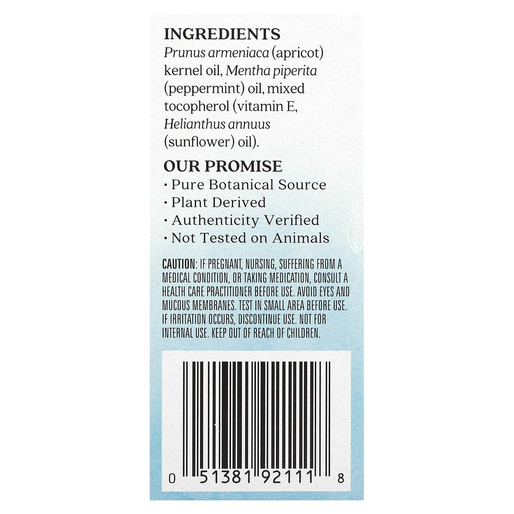 Aura Cacia Peppermint Roll-On | GC/MS Tested for Purity | 9.2 ml (0.31 fl. oz.)