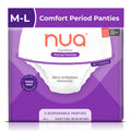 Nua 360 Comfort Period Panties (ML) | Pack Of 5 | UltraAbsorbent | Zero Irritation | 4X Comfort | For Heavy Flow | No Rashes |