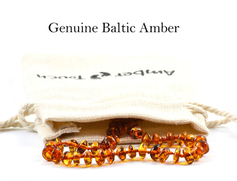 Baltic Amber Necklace (Unisex) - Natural Amber from Baltic Region, Genuine Baltic Amber