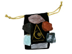 Get Well Soon Gifts for Women Recovery Manifestation Crystals, Set of 6 Blood Stone, Amazonite, Selenite, Rose Quartz, Red Jaspe