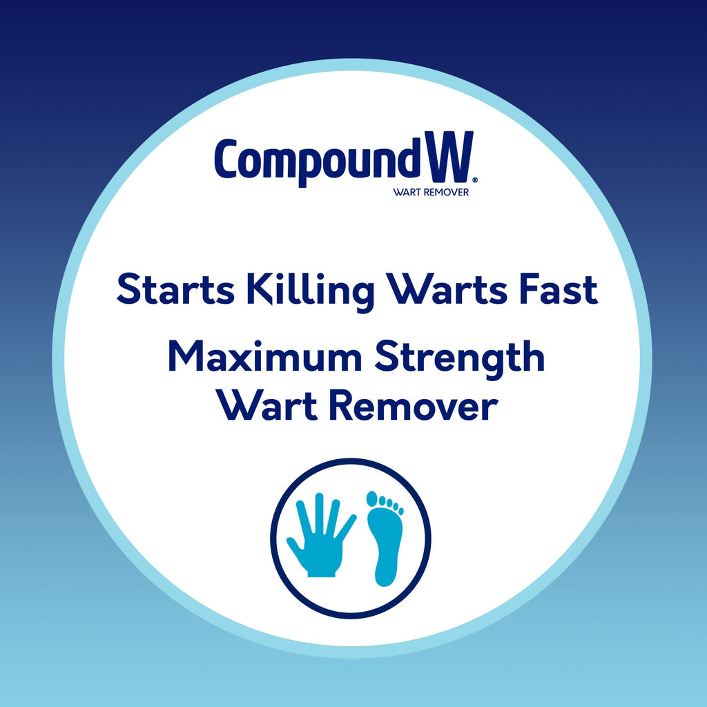Compound W Maximum Strength One Step Invisible Wart Remover Strips, 14 CT