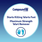 Compound W Maximum Strength One Step Invisible Wart Remover Strips, 14 CT