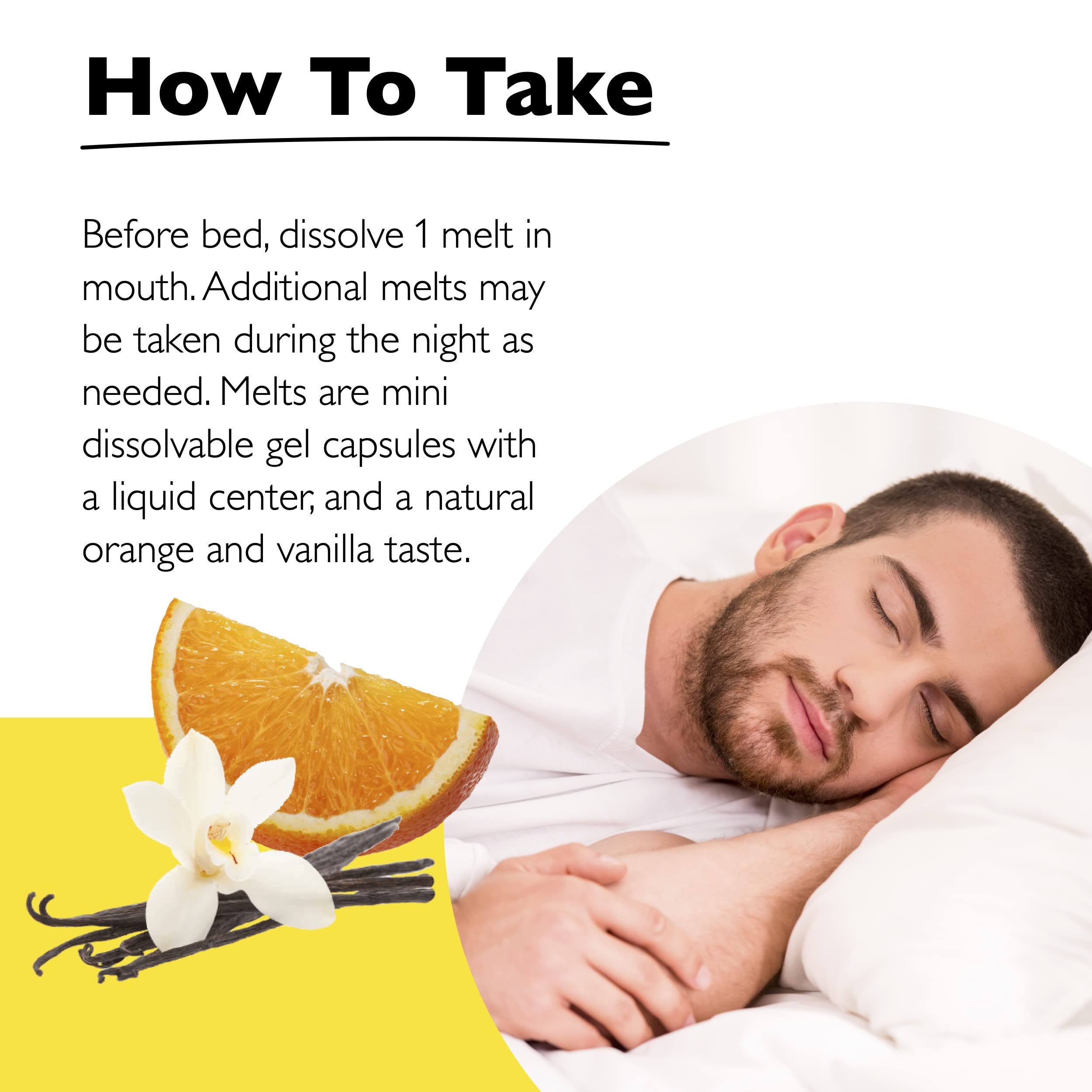 Bach RESCUE SLEEP Liquid Melts, Natural Orange Vanilla Flavor, Sleep & Stress Relief Aid, Homeopathic Flower Essence, Free of Me