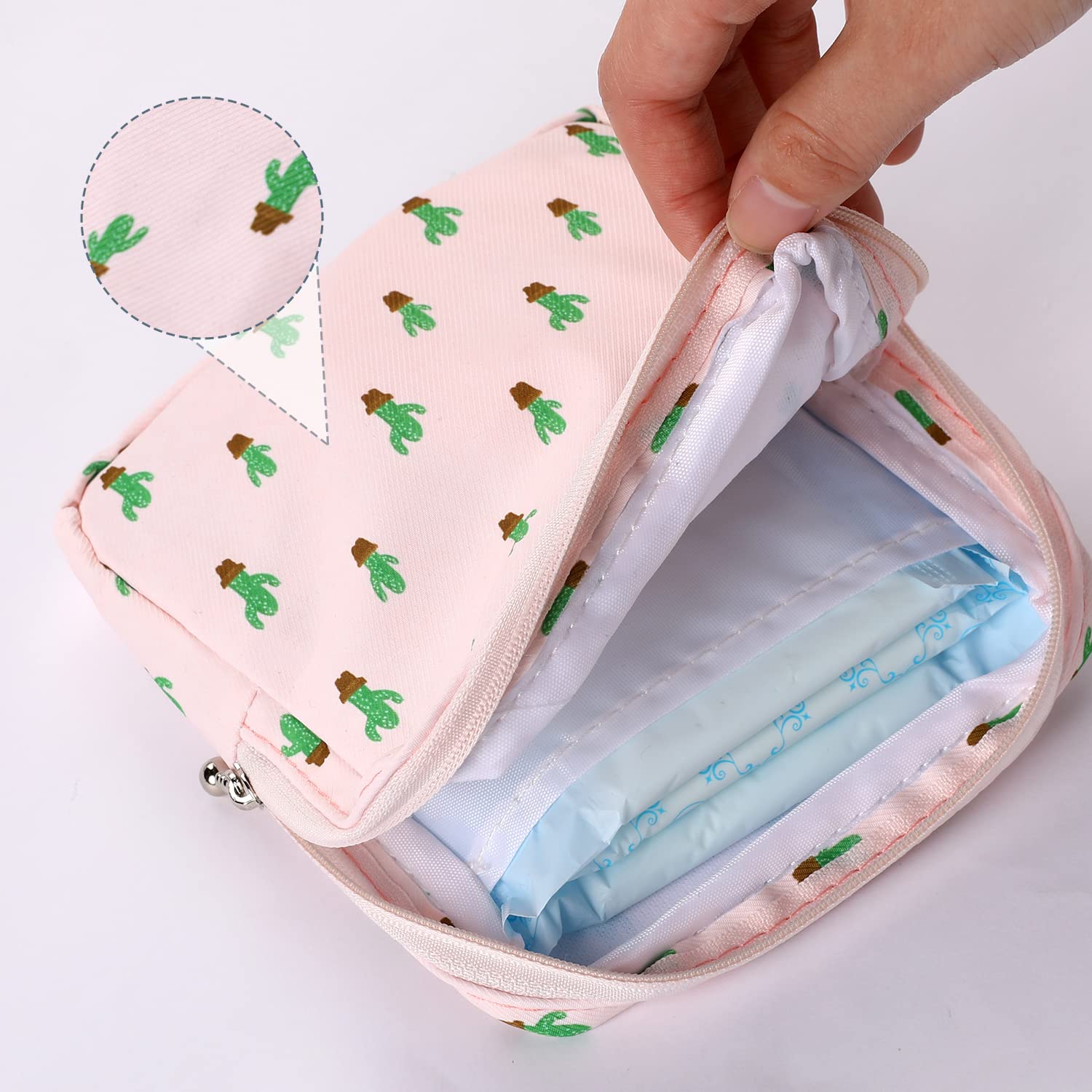 Vin Beauty 3Pcs Pad Bag for Period, Sanitary Napkin pad Pouch, First Period Pouch,Portable Menstrual Pad Pouch Feminine Menstrua